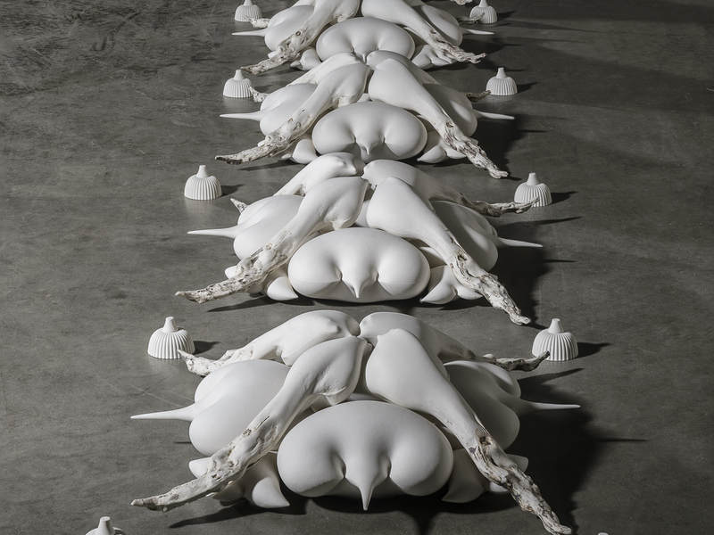 Theres Nothing Wrong With Walking On Roses  Porcelain Oxides 440 Cm X 46 Cm X 14 Cm